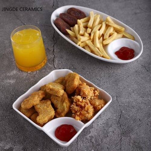 1pc Creativity Pure White Plastic Irregular Plate Dish Commerce Serving Tray Dessert Snacks Fruit Dishes Kitchen Tableware