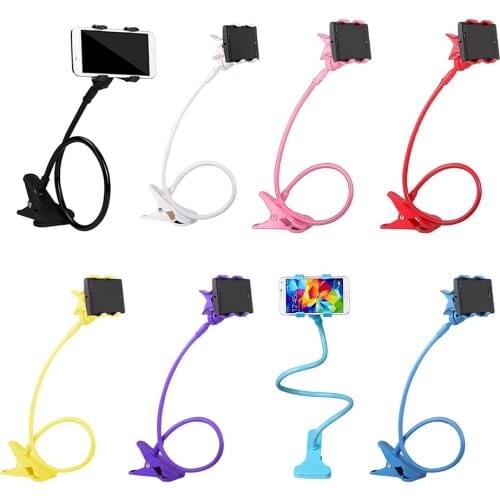 360 Rotating Flexible Long Arms Mobile Phone Holder Desktop Bed Lazy Bracket Mobile Stand Support for iPhone for Samsung