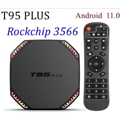 5PCS Android 11.0 TV BOX T95 Plus RK3566 Quad-Core 8GB DDR4 64GB/4GB 32GB LAN 1000M 2.4G/5G Dual Wifi BT4.0 Netflix Media player