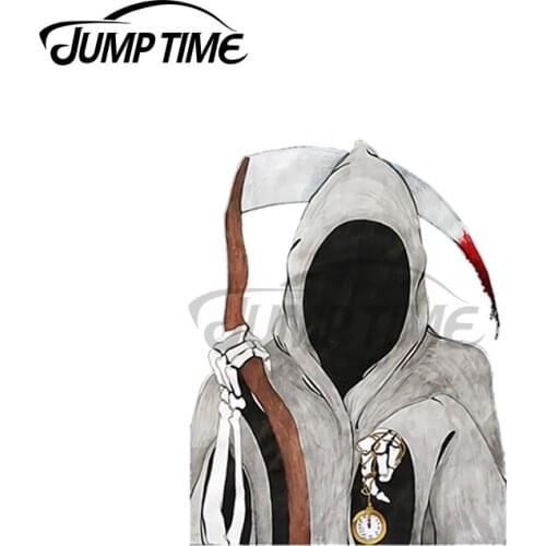 JumpTime 13 x 4.2cm For Death is Ticking Car Stickers and Decals DIY Anime Bumper Decoration Anime Waterproof Vinyl Decoration