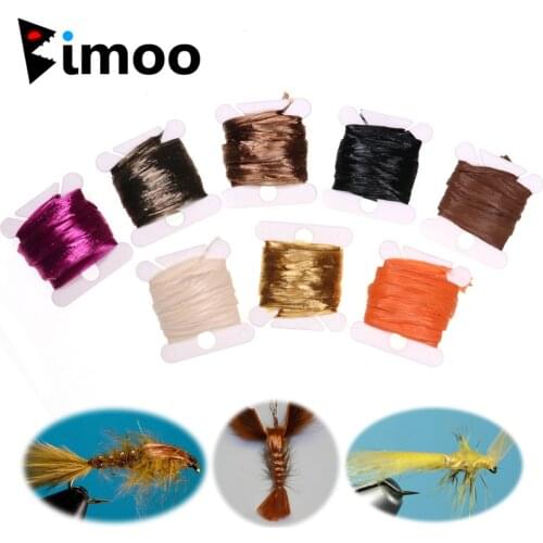 Bimoo Fly Tying Material Swiss Straw Insect Wing Case Synthetic Film Material Beetle Stonefly Scud Streamer Fly Back Body