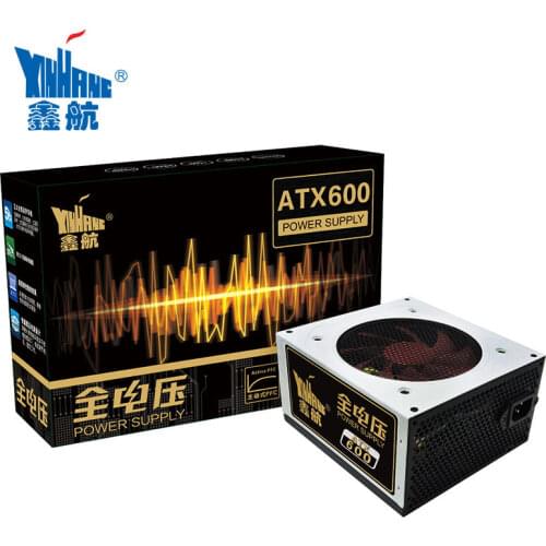 XINGHANG 600W PC PSU Power Supply Gaming Quiet 120mm Fan 20/24pin 12V ATX Computer Power Supply BTC 600W gaming AC PC Power