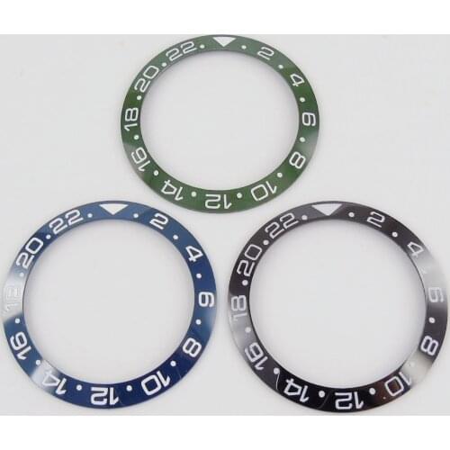 New High Quality 39.9mm Blue/Green/Black Watch Ceramic Bezel Insert Fit 43mm Automatic Watch