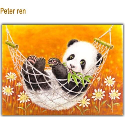 DIY Arts and Crafts diamond embroidery animals diamond painting panda 5d Square crystal diamond mosaic pattern Full embroidery
