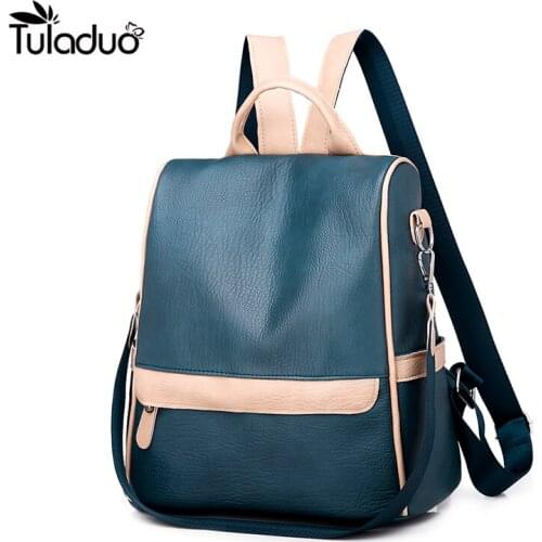 Anti-Theft Design Women Backpack Purse Casual Women Daypack Female Rucksack High Quality Women Shoulder Bags mochila