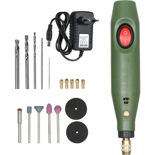 Mini Electric Drill Grinder Set Epoxy Resin DIY Crafts Jewelry Making Power Tools Kit Grinding Polishing Cutting Accessories
