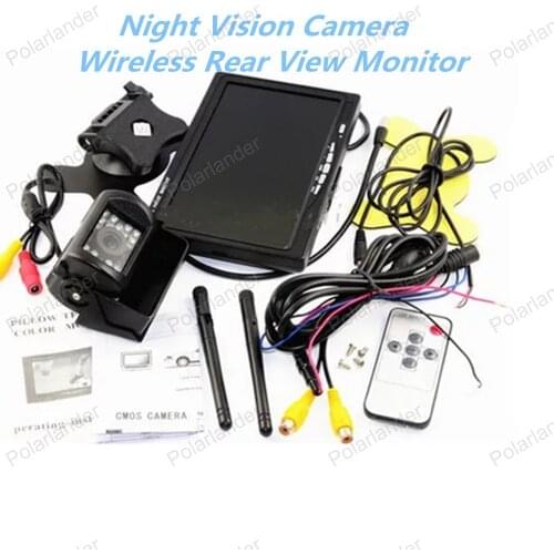 Truck night vision Reverse Rear View camera 7 inch TFT LCD Display monitor