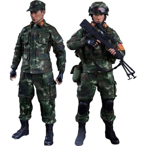 Viikondo Chinese Army 1/6 Scale SWAT Police Military Soldier Model & 12 Inch Flexible Soldier Model with Accessories Collection