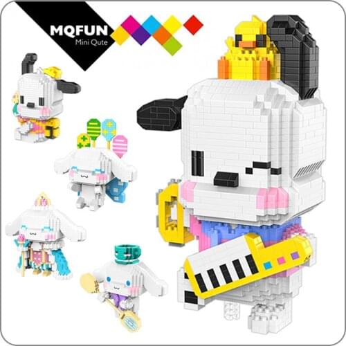 HC Diamond Particles Assembling Creative Building Blocks Childrens Toy animal cute Dog Series education Toys for Children Gifts