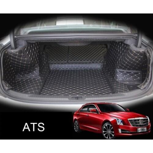 For cadillac ats xts leather car trunk mat cargo liner 2012 2013 2014 2015 2019