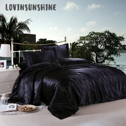 LOVINSUNSHINE Comforter Bedding Sets Luxury Bed Cover And Bedspreads Satin Bed Sheets AB#14