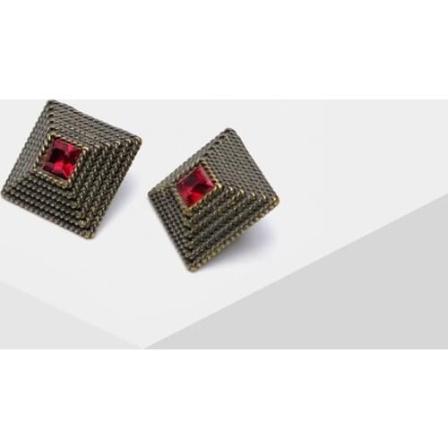 Amorita boutique Fashion geometry design square earrings