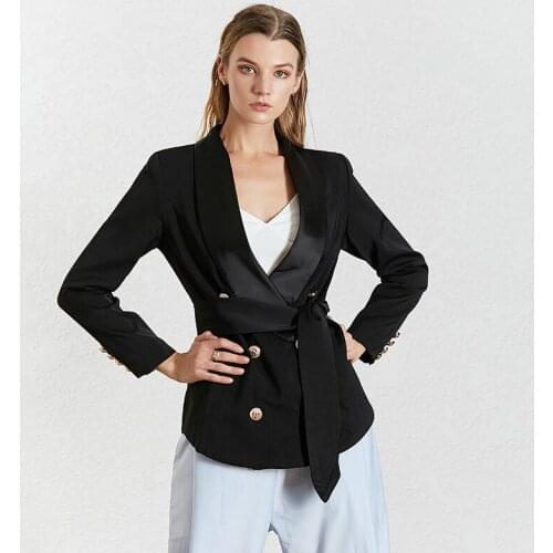 Fashion Latest Women Suits Custom Made Pocket Slim Fit Double Breasted Jacket Streetwear Casual Daily Office Lady Coat 1 Piece