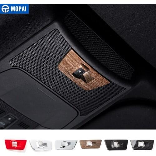 MOPAI Car Interior Rear Small Window Switch Button Decoration Cover Trim ABS Stickers for Ford F150 2015 Up Car Styling