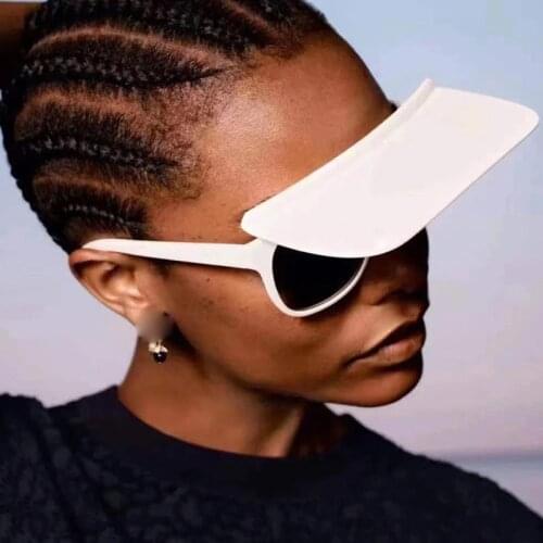 2021 New Flip Hat Dual Use Sunglasses Fashion Gradient Outdoor Sun Proof Sunshade Mirror Eyewear