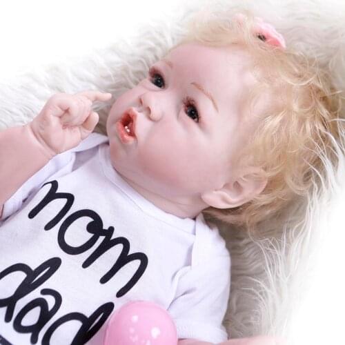 Original NPK 55CM bebe reborn toddler girl detail painted full body silicone reborn baby doll surprice gift