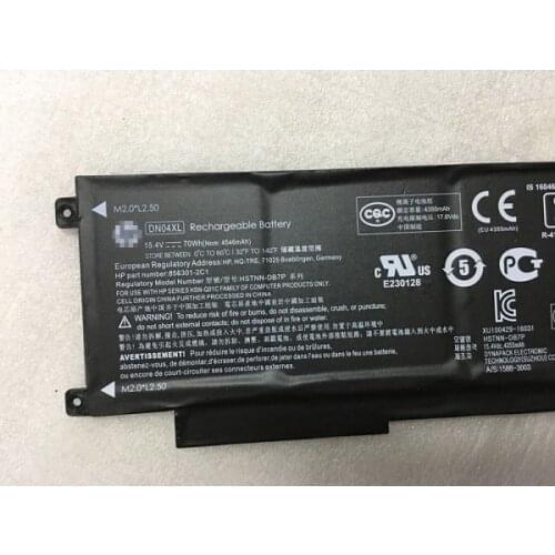 UGB genuine Replacement HP DN04XL HSTNN-DB7P 856843-850 70Wh laptop battery