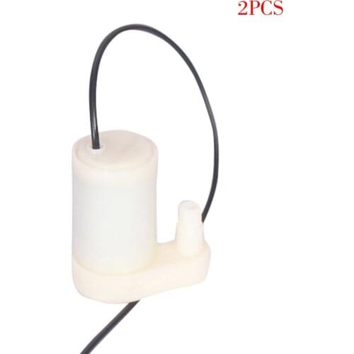 2 Pieces Micro Submersible Pump Mini Water Pump Fish Tanks Aquarium Fountain DC 3V/4.5V 100L/H Low Noise