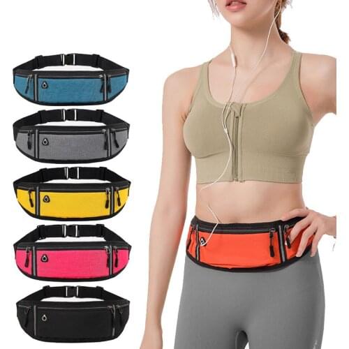 Professional Running Waist Bag Sports Belt Pouch Mobile Phone Case Men Women Hidden Pouch Gym SportsBags Running Belt Waist Pack