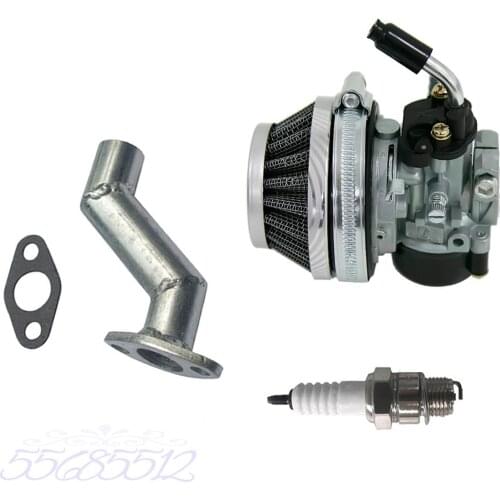 Silver Air Filter Carburetor Connecting Head For 66cc Engine Motorised Bicycle