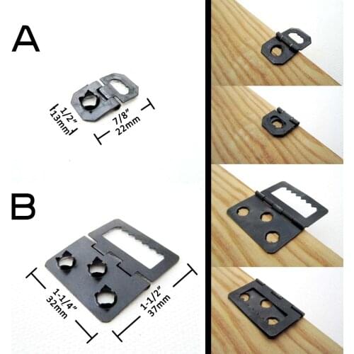 25x Foldable Hinge Self Attach Furniture Picture Photo Frame Backboard Barbed Sawtooth Saw Tooth Hanger Hook No need screw Nail