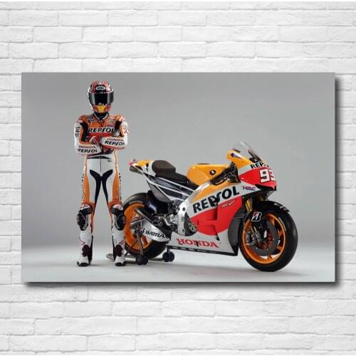 Superbike Grand Prix HONDA RC213V Race Racing Wall Art Posters Canvas Prints DIY Framed Paintings for Living Room Decor