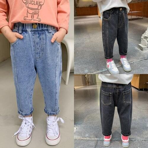 Loose Baby Spring Autumn Jeans Pants For Boys Children Kids Trousers Clothing High Quality Teenagers 2021