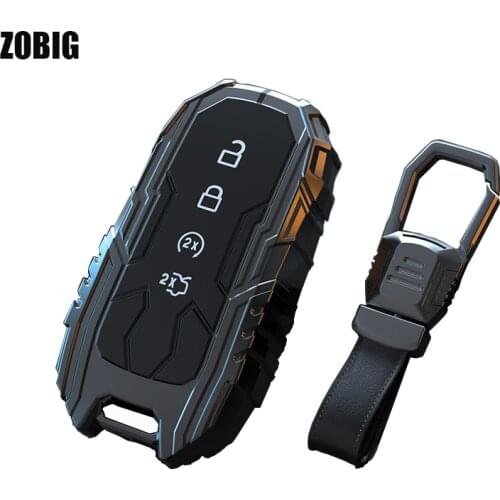 ZOBIG Smart keyless Entry Remote Key Fob case Cover Keychain for Ford Mustang Explorer Edge Fusion Mondeo F150 F250 F350 F450