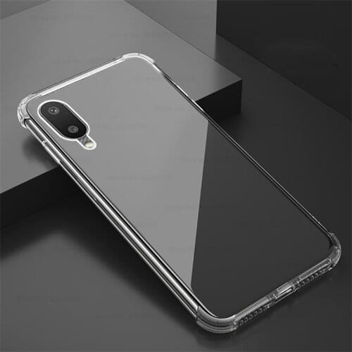 Transparent airbag protect shell covers for samsung galaxy a02 a 02 sm-a022f/dsn 6.5'' phone case soft silicone shockproof coque