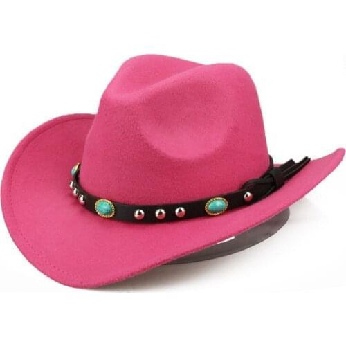 Womens Mens Western Cowboy Hat For Gentleman Lady Jazz Cowgirl With Cloche Church Sombrero Caps Four Seasons