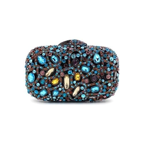 Famous Brands Shoulder Designer Evening Day Clutches Women Messenger Bag Ladies Bolsos Sac A Main Femme De Marque Pochette blue