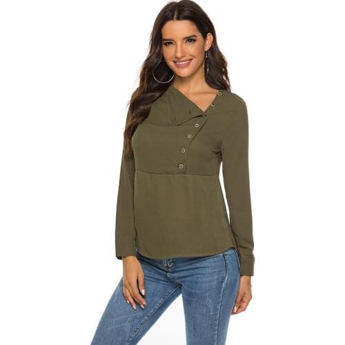 Women Tops Blouses Spring Elegant Long Sleeve Blouse Shirt Turn Down Collar Chiffon Blouse Office Shirts Blusas Camisa Full 1PC