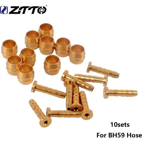 ZTTO 10 Sets MTB Mountain Bike Bicycle Connector Insert and Olive Set 13.2mm for BH59 Hydraulic Disc Brake Hose MT200/M315/M355