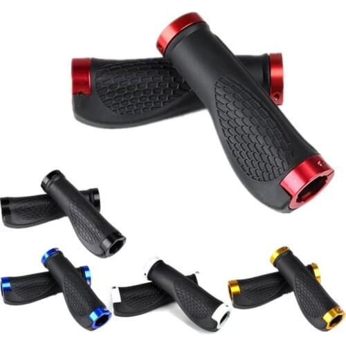 1 Pair MTB Bike Cycling Mountain Bicycle Anti-Skid Locking Handlebar Grip Cover Anti-slip Locking Design Bike Handlebar Grip