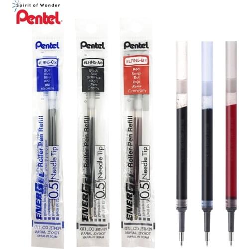12 Pcs/Box Pentel LRN5 Neutra Liquid Gel Ink Refill for BLN75 Retractable Pens-Fast Drying- 0.4/0.5 mmOffice & Sch ool Supplies