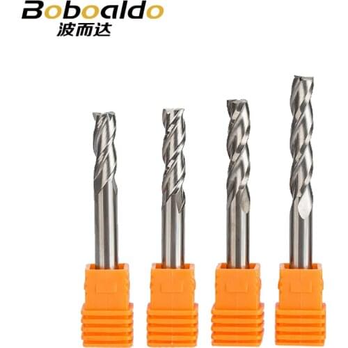 2pc/set 6mm 3 Flute Spiral Cutter Router Bits For Wood CNC End Mill Carbide Milling Cutter Tugster Steel Wood Milling Cutter