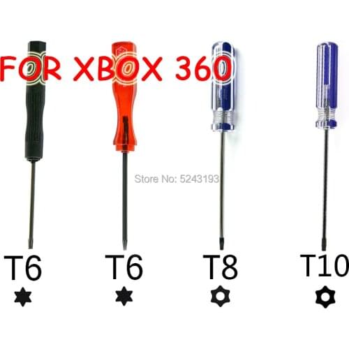 2PCS Screwdriver T6 T8 T10 Torx Security Screwdriver Tamper Proof Screwdriver Torx Driver for XBOX 360 ONE Wireless Controller