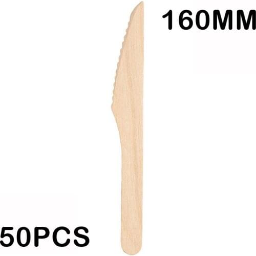 Promotion - Party Wedding Supplies 160mm Disposable Tableware Wood Coffee Tea Stirrer/Ice Cream Knife, 50/Pack