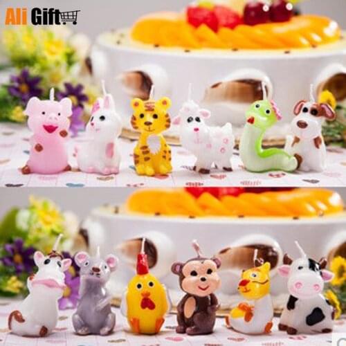 Aligift Birthday Candle Children Smokeless Handmade Animal Candle Factory Direct Sales Wedding Decor Scented Candle Making