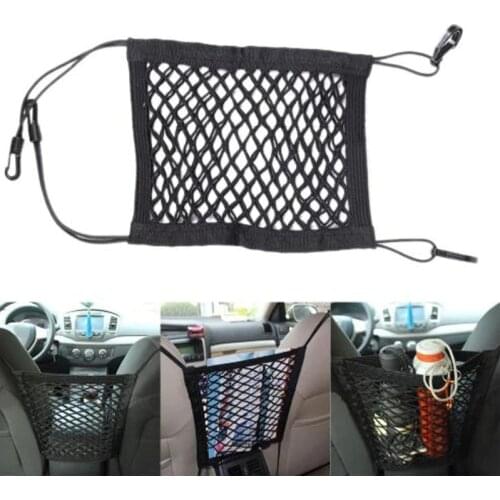 30*25cm Car Organizer Seat Back Storage Elastic Car Mesh Net Bag Between Bags Luggage Holder Pocket for Auto Vehicle Car Styling