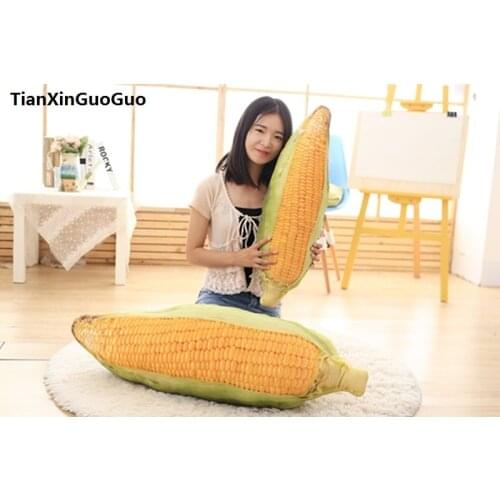 Creative Dimensional corn large 75cm plush toy,zipper closure, soft throw pillow home decoration birthday gift h2701