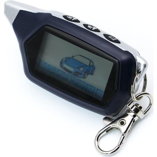 EZ-THREE EX-8 keychain for Jaguar EZ-THREE For KGB EX-8 lcd remote Anti-theft two way car alarm system Remote Control
