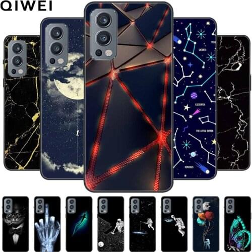 For Oneplus Nord 2 5G Case Black series Silicone Phone Cases for One Plus Nord 2 5G Soft Silicone Cover Coque Nord2 Funda Capas
