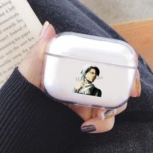 Levi Ackerman Shingeki no Kyojin TPU Case For Airpods Pro Earphone Case For Airpods Wireless Bluetooth Case For AirPods 3