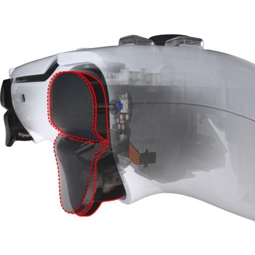 EXtremeRate Tactile Version Clicky Hair Trigger Shoulder Buttons Bumper Trigger Mouse Click Kit for PS5 Controller (BDM-010)