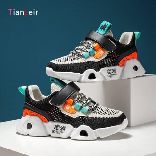 2021 Fashion Children Shoes Breathable Mesh Kids Sneakers Boys High Quality Casual Comfortable Kids Shoes Boys Chaussure Enfant