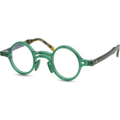 Small Round Acetate Prescription Lens Frame Vintage Unisex Full Rim Optical Eyewear Brand Design Anti-fatigue Reading Eyeglasses