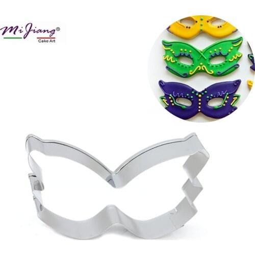 Halloween Party Mask Cookie Stamp Biscuit Cutter Slicer Cupcake Cake Decorating Tools Sugar Paste Fondant Baking Moulds S7124