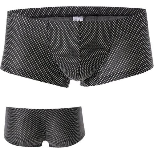 Mens Fashion Mens Underwear Breathable Elastic Boxer Shorts Fashion Polka Dot Mens Underwear Boxer Cotton Boxer Shorts