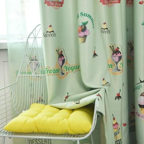 New Cartoo NCurtains for Kids Bedroom Printing Curtain Single-sided Light Printing Process Shade Curtain for Living Room